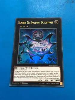 YUGIOH Ultra Rare Number 26: Spaceway Octobypass BLHR-EN027 1st Edition - Image 1