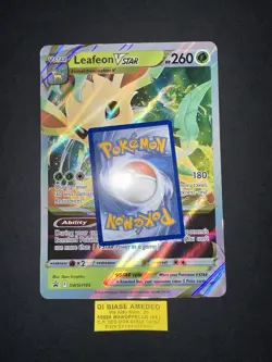 POKEMON LEAFEON VSTAR SWSH195 PROMO JUMBO CARD ENGLISH NEAR MINT - Image 2