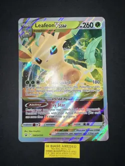 POKEMON LEAFEON VSTAR SWSH195 PROMO JUMBO CARD ENGLISH NEAR MINT - Image 3