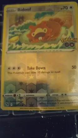 059/078 Bidoof Common Reverse Holo Card : Pokemon GO Trading Card Game TCG - Image 1