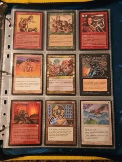Vintage Magic The Gathering Binder Collection Card Lot MTG 1993-2003 Rares - Image 1