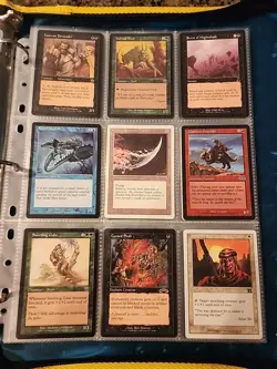 Vintage Magic The Gathering Binder Collection Card Lot MTG 1993-2003 Rares - Image 3