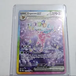 Espeon ex 155/131 Sv: Prismatic Evolutions Holo Pokemon Card Full Art Psychic - Image 1