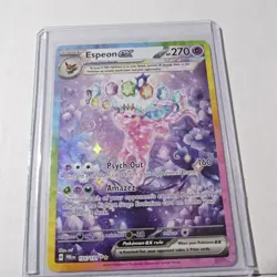 Espeon ex 155/131 Sv: Prismatic Evolutions Holo Pokemon Card Full Art Psychic - Image 4