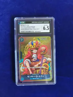 Monkey D Luffy P-043 Promo Weekly Shonen Jump One Piece Card CGC 6.5 - Image 1