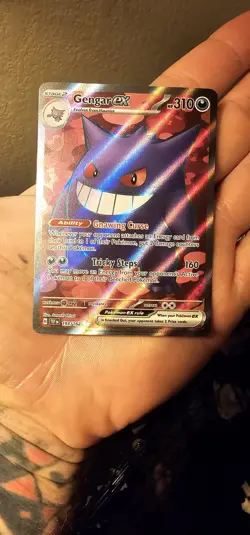Pokemon Gengar EX Temporal Forces Ultra Rare Holo Card 193/162 Full art - Image 1