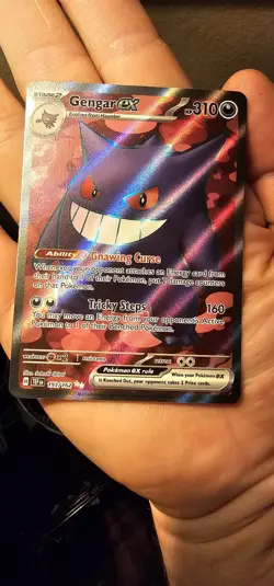 Pokemon Gengar EX Temporal Forces Ultra Rare Holo Card 193/162 Full art - Image 2