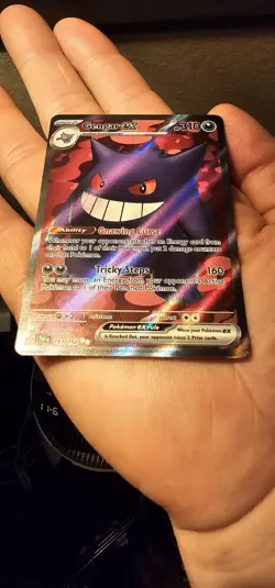 Pokemon Gengar EX Temporal Forces Ultra Rare Holo Card 193/162 Full art - Image 3