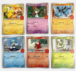 2025 Pokemon Pikachu McDonald’s Promo 020/SM-P Japan Complete Set 6 Cards - Image 1