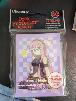 Ultra Pro Megurine Luka Anime Card Sleeves (50ct) Acid-free - Image 1