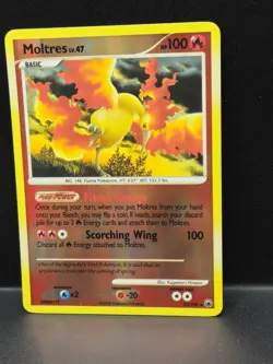 Pokemon TCG Moltres Majestic Dawn Reverse Holo Holo Rare Card 10/100 LP - Image 2