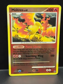 Pokemon TCG Moltres Majestic Dawn Reverse Holo Holo Rare Card 10/100 LP - Image 3