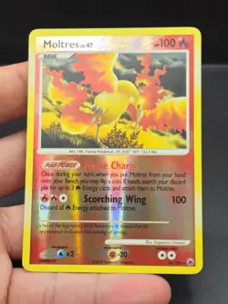 Pokemon TCG Moltres Majestic Dawn Reverse Holo Holo Rare Card 10/100 LP - Image 4