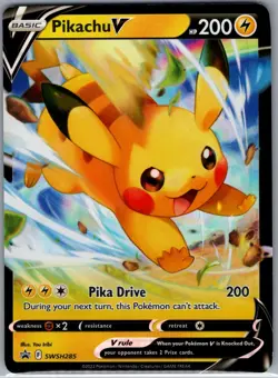 Pikachu V SWSH285 SWSH: Sword & Shield Promo Cards - Pokemon Card - NM - Image 1