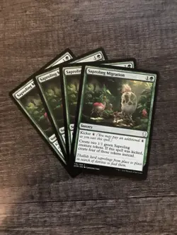 MTG 4x Saproling Migration x4 LP Dominaria - Image 1
