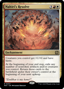 Nahiri's Resolve [March of the Machine: The Aftermath] Magic MTG - Image 1