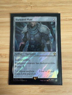 MTG: Darksteel Plate (Surge Foil) Commander: Final Fantasy Surge Foil NM - Image 1
