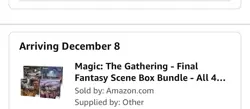 Magic The Gathering Final Fantasy Scene Box Bundle All 4 -Presale Pre Order - Image 2