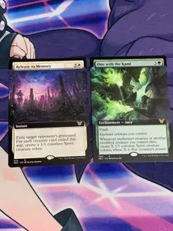 C2104 MAGIC MTG COMMANDER KAMIGAWA ONE WITH THE KAMI RELEASE TO MEMORY LP RARE - Image 1