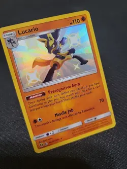 Pokemon Hidden Fates SHINY LUCARIO RARE #SV22/SV94 Shiny Vault Pokemon TCG - Image 2