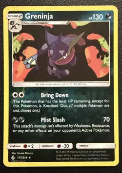 Greninja 117/214 Reverse Holo Rare Pokemon Unbroken Bonds NM/M! - Image 1