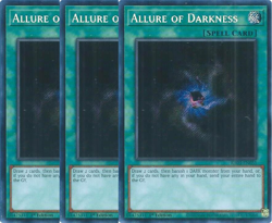 Yu-Gi-Oh! 3x Allure of Darkness RA03-EN055 Secret Rare Playset - Image 1