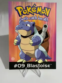 Blastoise Pokemon Vintage Post Card 1995 - 2000 blank English 15x10,5 cm - Image 1
