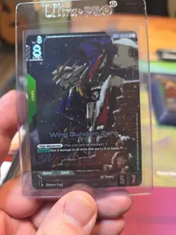 Wing Gundam Zero GD01-024 LR+ Alt Art GUNDAM TCG CARD ENGLISH NEWTYPE RISING - Image 1