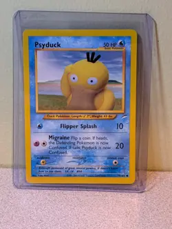 Pokemon TCG Neo Destiny Psyduck Card 79/105 English Vintage WOTC - Image 1