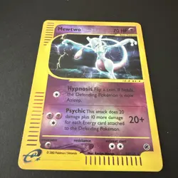 Pokemon 2002 Expedition Mewtwo REVERSE Holo Card 56/165 Rare - Image 1