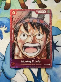 Monkey D Luffy P-022 ONE PIECE FILM RED Card English Official - Image 1