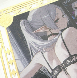 Goddess Story: Frieren Non-Serial Metal Anime Waifu CCG Trading Card (Damaged) - Image 3