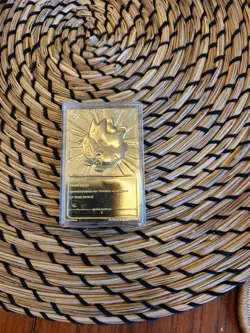 Burger King Pokemon Togepi 23k Gold Plated Trading Card & Pokeball! RARE! - Image 3
