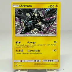 Zekrom 35/73 Holo Rare Shining Legends 2017 Pokemon Card LP (Print lines) - Image 1