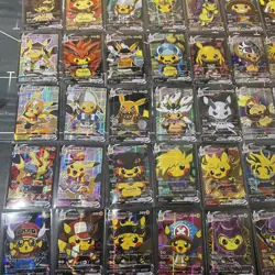 Pokemon (46 Total) Non TCG Fake Pikachu Poncho Cards All NM No Duplicates - Image 2