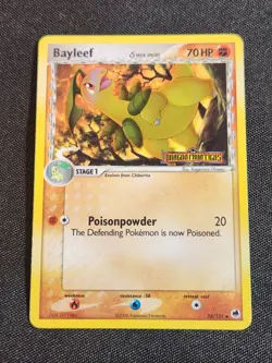 Bayleef Delta Species Reverse Holo Stamped Card 26/101 Dragon Frontiers LP - Image 1