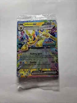 Pokemon Jolteon EX TCG Prismatic Evolutions Stamped Promo Card 030/131 Sealed - Image 2
