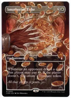 Smothering Tithe (Borderless) Commander Masters 693 NM - Image 1