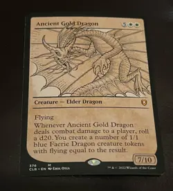 Ancient Gold Dragon [Commander Leg: Battle for Baldur's Gate #376]M/NM MTG Magic - Image 1