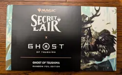 Ghost Of Tsushima x Secret Lair Sealed Rainbow FOIL Magic the Gathering IN HAND - Image 1