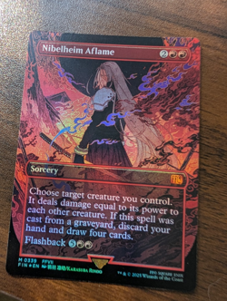 Nibelheim Aflame (Borderless) Final Fantasy Foil - Image 1