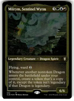 Miirym, Sentinel Wyrm (Foil Etched) Commander Legends: MTG NM Foil - Image 1