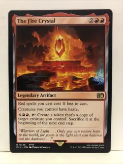 MTG The Fire Crystal Magic: The Gathering Final Fantasy Rare #0135 - Image 1