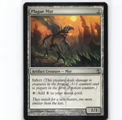 Plague Myr U Mirrodin Besieged 125 LP MBS - Image 1