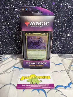 MTG Throne of Eldraine Brawl Deck Faerie Schemes Magic the Gathering Sealed New 630509829798 - Image 1