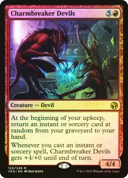 Magic The Gathering MTG CHARMBREAKER DEVILS FOIL Iconic Masters NM Near Mint - Image 1