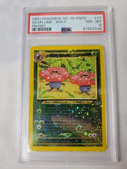Swirl 2001 Southern Islands Promo #17 Vileplume Holo PSA 8 Pokemon TCG - Image 1