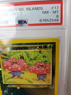 Swirl 2001 Southern Islands Promo #17 Vileplume Holo PSA 8 Pokemon TCG - Image 3