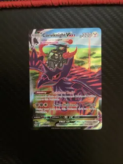 Pokemon TCG Corviknight VMAX SWSH12 Silver Tempest Trainer Gallery TG19/TG30 NM - Image 1