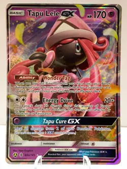 Pokemon Tapu Lele GX 60a/145 Guardians Rising Sun & Moon ALTERNATE ART PROMO - Image 2